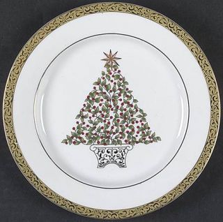 Nikko Gold Filigree Accent Salad Plate, Fine China Dinnerware   Fine China,Gold