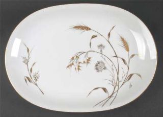 Heinrich   H&C Golden Harvest 14 Oval Serving Platter, Fine China Dinnerware  