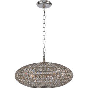 Crystorama Lighting CRY 347 SA Solstice Chandelier Golden Gray Clear Hand Cut