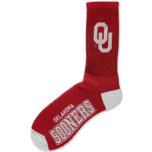Oklahoma Sooners For Bare Feet Deuce Crew 504 Socks