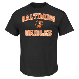MLB Mens Baltimore Orioles T Shirt   Black (XL)