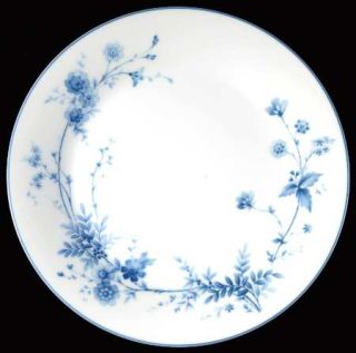 Noritake Stardust Salad Plate, Fine China Dinnerware   Blue Flowers