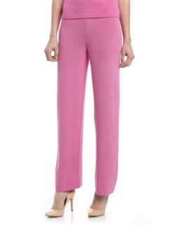 Santana Knit Stove Cut Pants, Pink Topaz