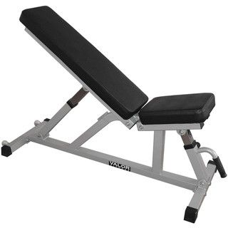 Valor Fitness Dd 21 Incline/flat Utility Bench With Wheels (Black, silverSteel frame dimensions 2 inches x 2 inchesContents include: One (1) four position high density seat pad, one (1) dual layer back pad, two (2) high density pu wheels, six (6) incline 
