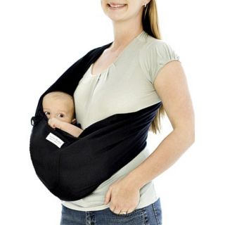 Karma Baby Organic Cotton Twill Sling Carrier   Black   Small