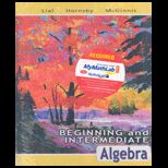 Beginning and Intermediate Algebra   With MyMathLab and 2 CDs