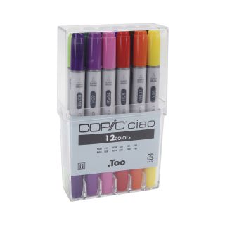 Copic Ciao 12 pc. Marker Set Basic Colors