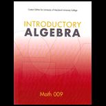 Intro Algebra Math 009   With CDCUSTOM PKG<