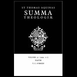Summa Theologiae Volume 31