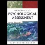 Handbook of Psychological Assessment (With Appendix G)