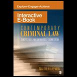 Contemporary Criminal Law Interactive E Book: Concepts, Cases, and Controversies