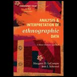 Analyzing and Inter. Ethnographic Data, Volume 5