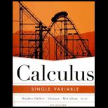 Calculus, Single Variable   With Webassign