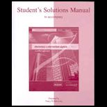 Elementary and Intermediate Algebra   Student Solutions Manual