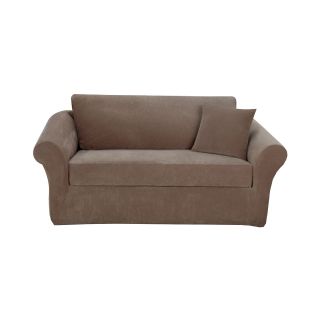 Sure Fit Stretch Piqué 3 pc. Sofa Slipcover, Taupe