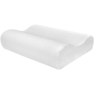 SENSORPEDIC Classic Contour Memory Foam Pillow, White