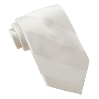 Stafford Performance Bond Street Tie, White, Mens