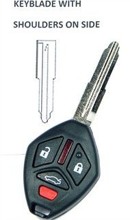 2011 Mitsubishi Lancer Keyless Remote Key