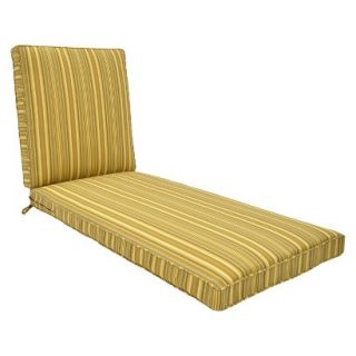 Threshold Rolston Replacement Chaise Cushion   Yellow Stripe