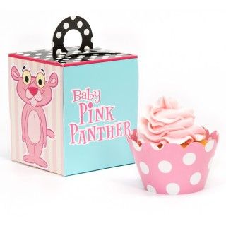 Baby Pink Panther Cupcake Wrapper Combo Kit