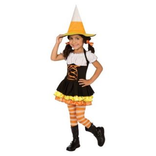 Toddler/Girls Little Candy Corn Witch Costume