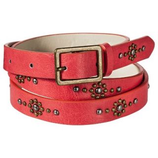 Mossimo Supply Co. Stud Skinny Belt   Coral S