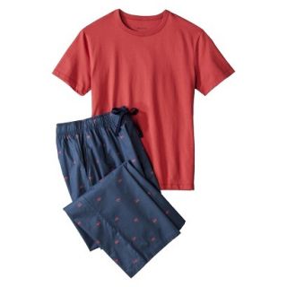 Merona Mens Crab Print Pajama Set   XXL