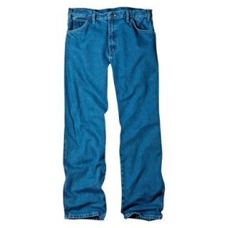 Dickies Mens Relaxed Fit Jean   Stone Washed Blue 36x30