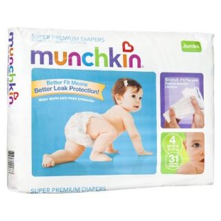 MunchkinDisposableDiapers 4 pack   Size 4 (124 Count)