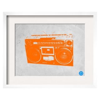 Art   Orange Boom Box Framed Print