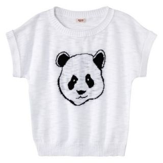 Mossimo Supply Co. Juniors Short Sleeve Graphic Sweater   Fresh White XS(1)