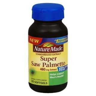 Nature Made Super Saw Palmetto Herbal Supplement Softgels   30 Count