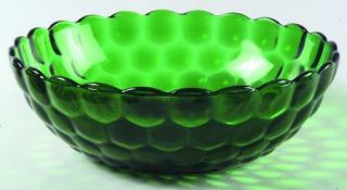 Anchor Hocking Bubble Green Fruit/Dessert Bowl   Green, Glassware 40S 60S