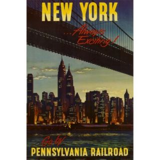 Art   New York by Pennsylvania Railroad Poster