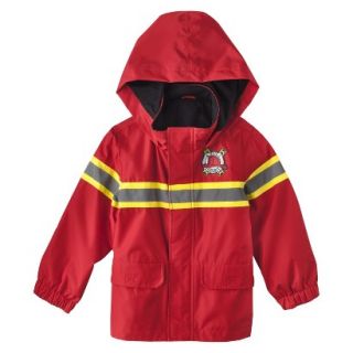 Just One You by Carters Infant Toddler Boys Fire Rescue Raincoat   Red 3T