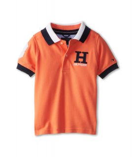 Tommy Hilfiger Kids Matt Polo Boys Short Sleeve Pullover (Orange)