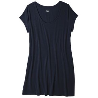 Mossimo Supply Co. Juniors Plus Size Short Sleeve Tee Shirt Dress   Navy X