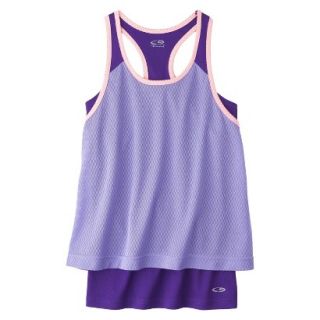 C9 by Champion Girls 2 Fer Fashion Tank Top   Lilac XL