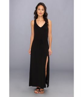 LAmade V Back Tie Waist Maxi Womens Dress (Black)