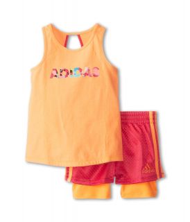 adidas Kids Tulip Tank Set Girls Sets (Red)