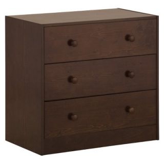 Kids Dresser: Stork Craft Whistler 3 Drawer Dresser   Dark Brown (Espresso)