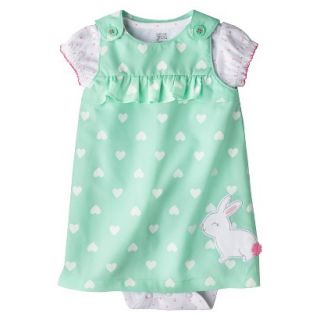 Just One YouMade by Carters Newborn Girls Jumper Set   Turquoise/White 24M