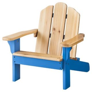 Room Essentials Kids Wood Patio Adirondack Chair   Blue
