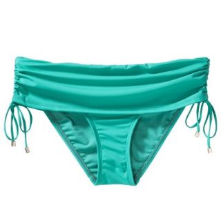 Womens Side Tie Swim Bottom  Green S