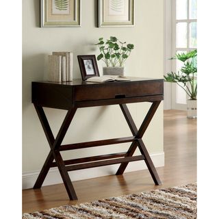 Furniture Of America Dennilia Espresso Home Office Secretary Desk / Console Table