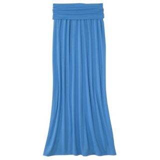 Mossimo Supply Co. Juniors Foldover Maxi Skirt   Brilliant Blue XL(15 17)
