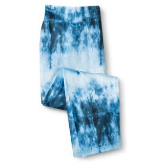 Xhilaration Girls Seamless Tie Dye Capri Legging   Blue M/L