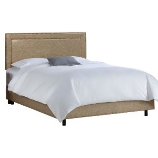 Skyline Queen Bed Skyline Furniture Fremont Nail Button Border Bed   Groupie