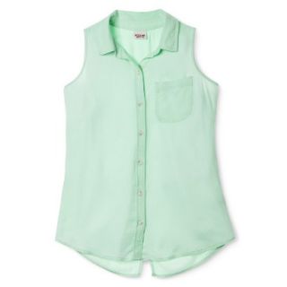 Mossimo Supply Co. Juniors Sleeveless Shirt   Green L(11 13)