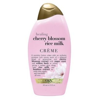 OGX Healing Cherry Blossom Rice Milk Cashmere Body Creme   13 oz